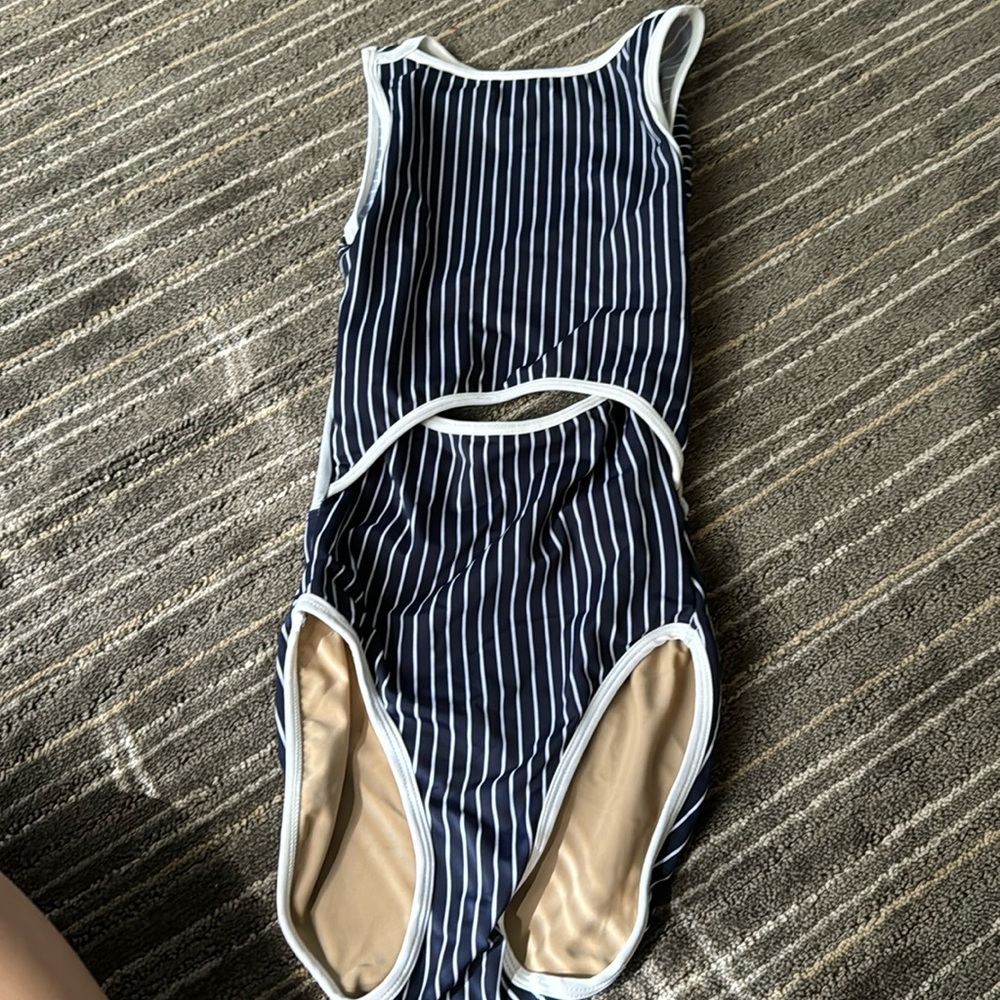 Striped five dance wear leotard